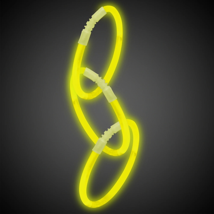 Yellow 9" Glow Bracelets (Per 50 pack)