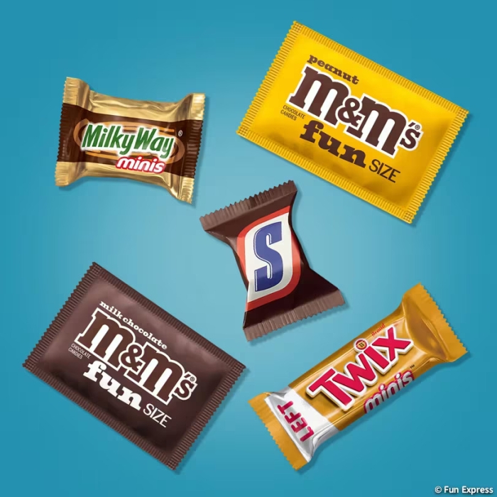 Bulk MARS® Chocolate Favorites Minis Size Candy Bars Assorted Variety Mix Bag 62.6 OZ