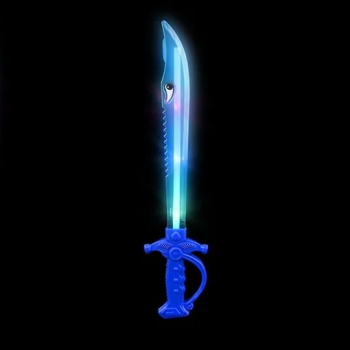 15" Light-Up Shark Sword- 12 PC