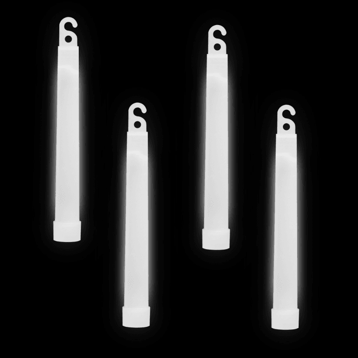 12 Hour Emergency Light Sticks - White