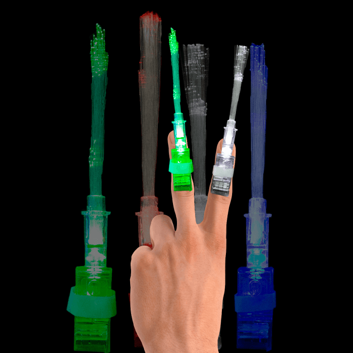4.75" Light-up Fiber Optic Finger Lights