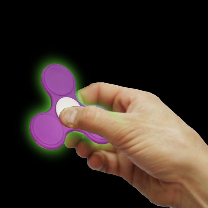 Glow in the Dark Fidget Spinner - Purple