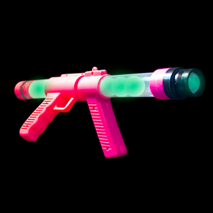 19'' Glow In The Dark Moon Blaster Gun, Pink