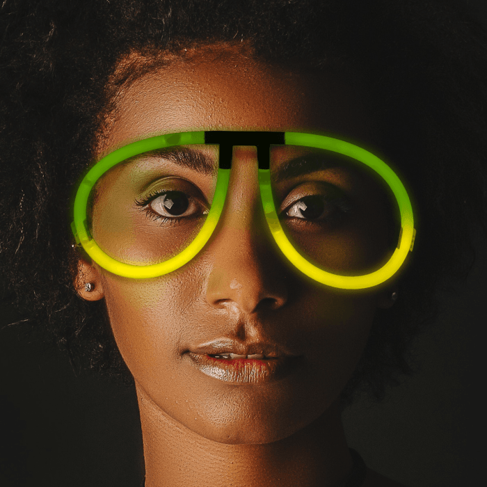 Glow Eyeglasses - Aviator - Bi Green/Yellow