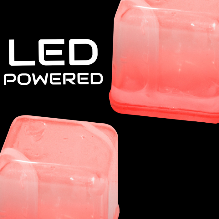 LED Light Up Ice Cubes - Red