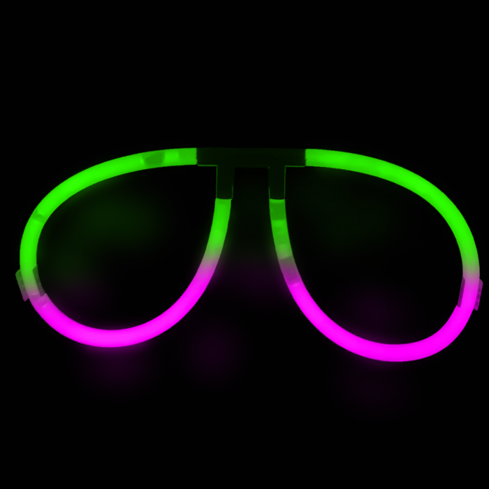 Glow Eyeglasses - Aviator - Bi Pink/Green