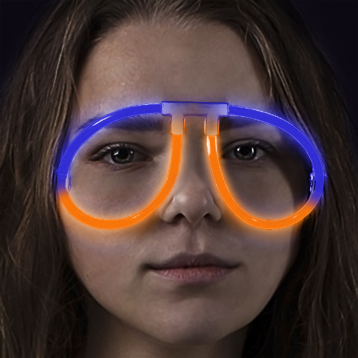 Glow Eyeglasses - Aviator - Bi Blue/Orange