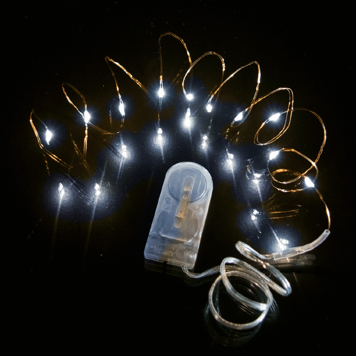 39 Inch Copper Wire Fairy Lights - Cool White