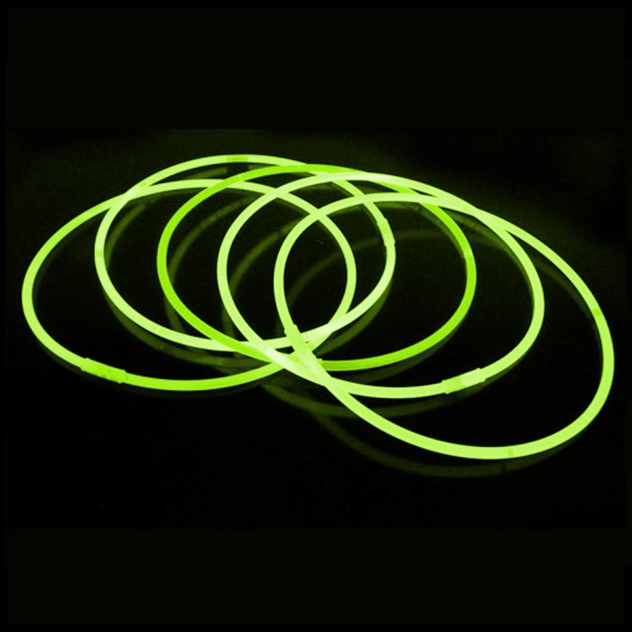20 Inch Glow Stick Necklaces - Green