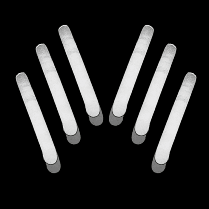 2 Inch Mini Glow Sticks - White
