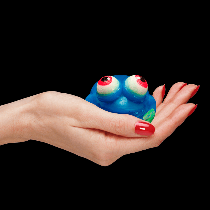 Light-Up Squeeze Frog- Blue
