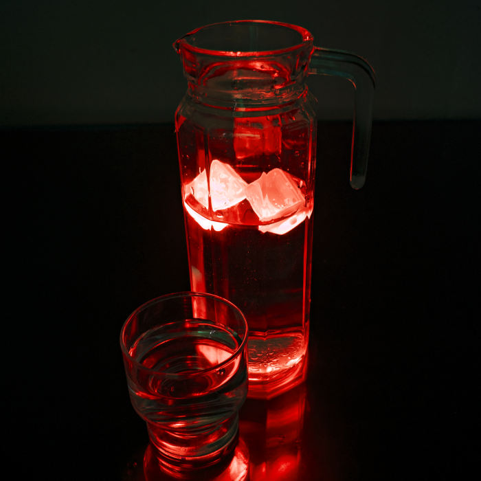 LED Light Up Ice Cubes - Red