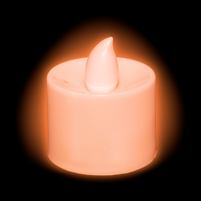 Andre steder Poleret kandidatskole Light Up Tea Light LED Candles- Orange | GlowUniverse.com