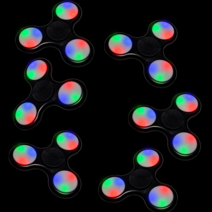 LED Light-Up Fidget Spinner - Orange