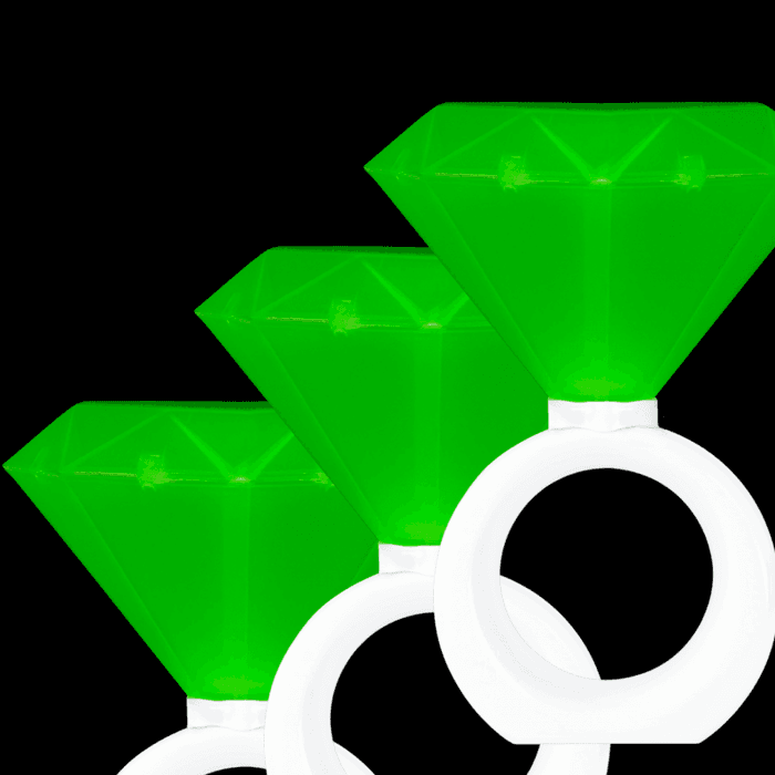 8" LED Diamond Ring Light- Green