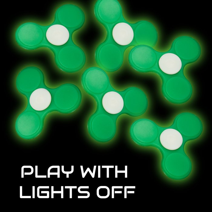 Glow in the Dark Fidget Spinner - Green