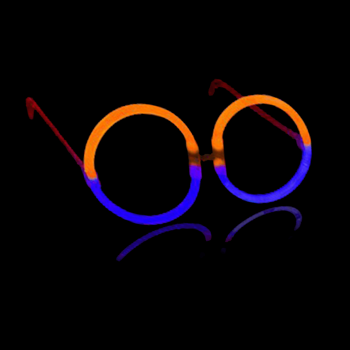 Glow Eyeglasses - Round - Bi Blue/Orange