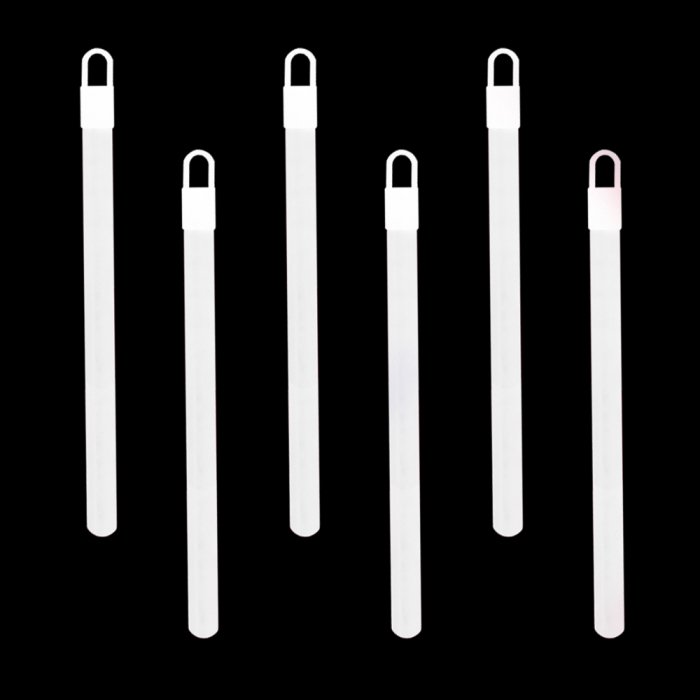 6 Inch Glowsticks - White