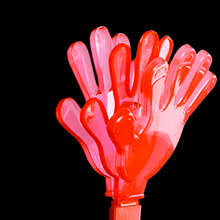 Light-Up Hand Clappers- Red