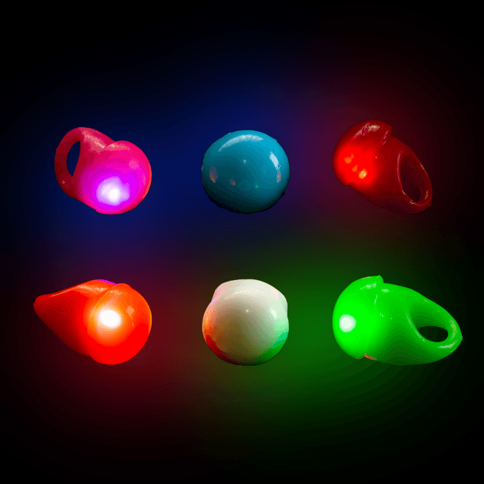 LED Flashing Jelly Rings