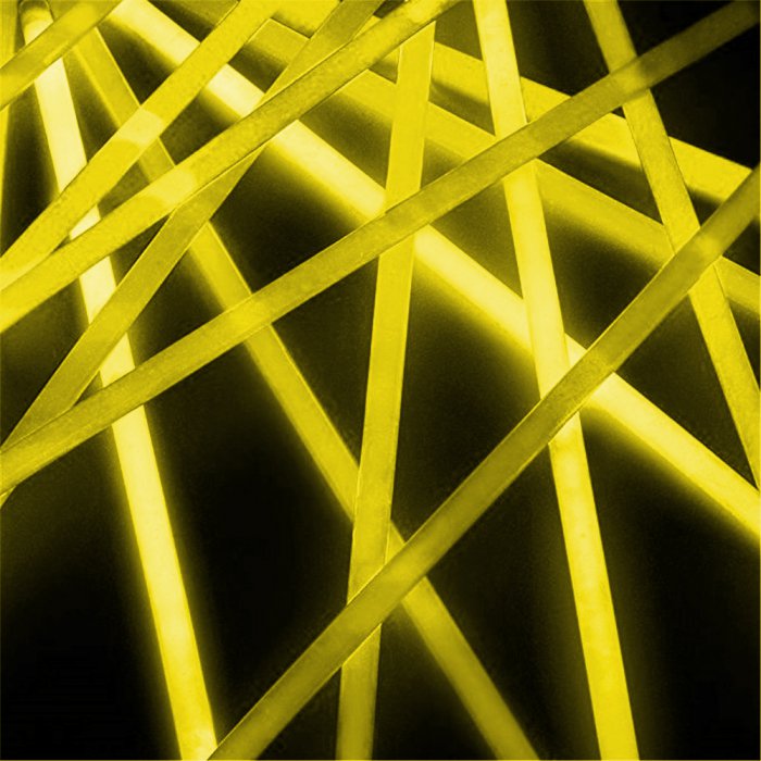 20 Inch Glow Stick Necklaces - Yellow