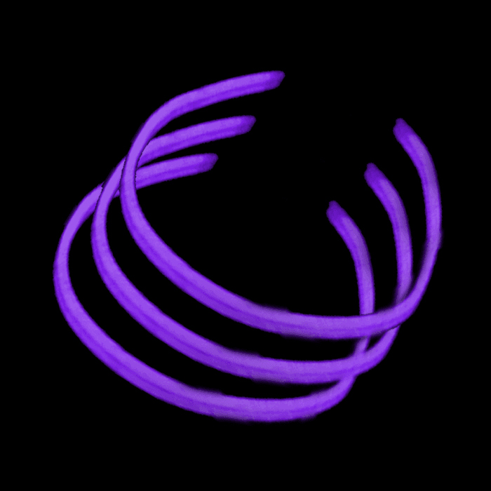 22'' Twister Glowstick Necklaces - Purple