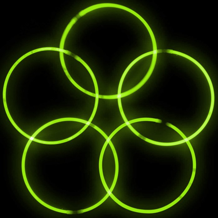 22 Inch Glowstick Necklaces - Green