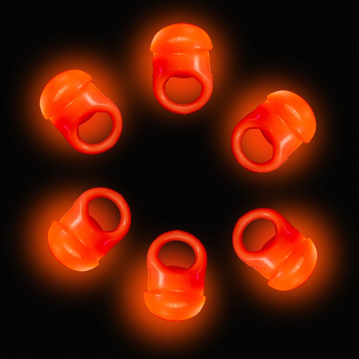 LED Flashing Jelly Ring- Orange