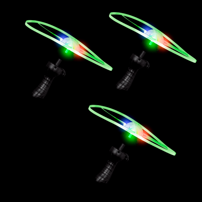 9.5" Light-Up Flying Disc- Green