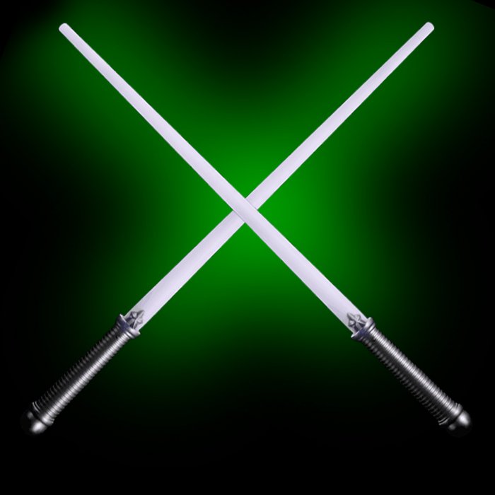 LED Light-Up 28 Inch Magic Sword - Green