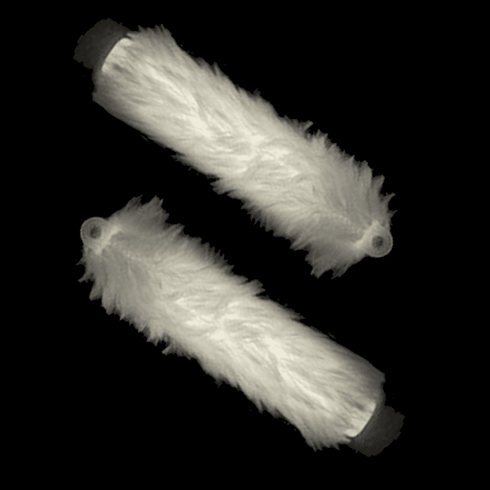 6'' Fuzzy Glow Sticks - White