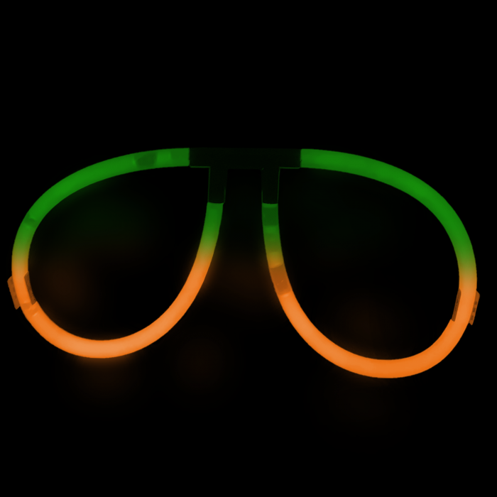 Glow Eyeglasses - Aviator - Bi Orange/Green