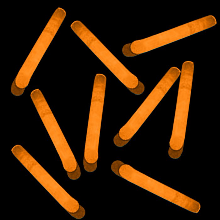 1.5 Inch Mini Sticks - Orange