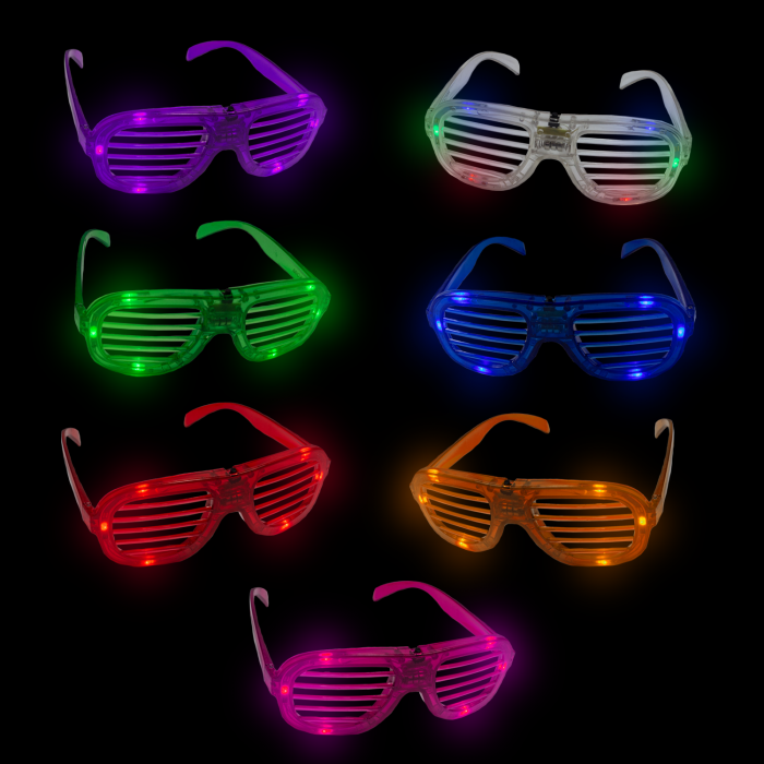 LED Flashing 80s Sunglasses