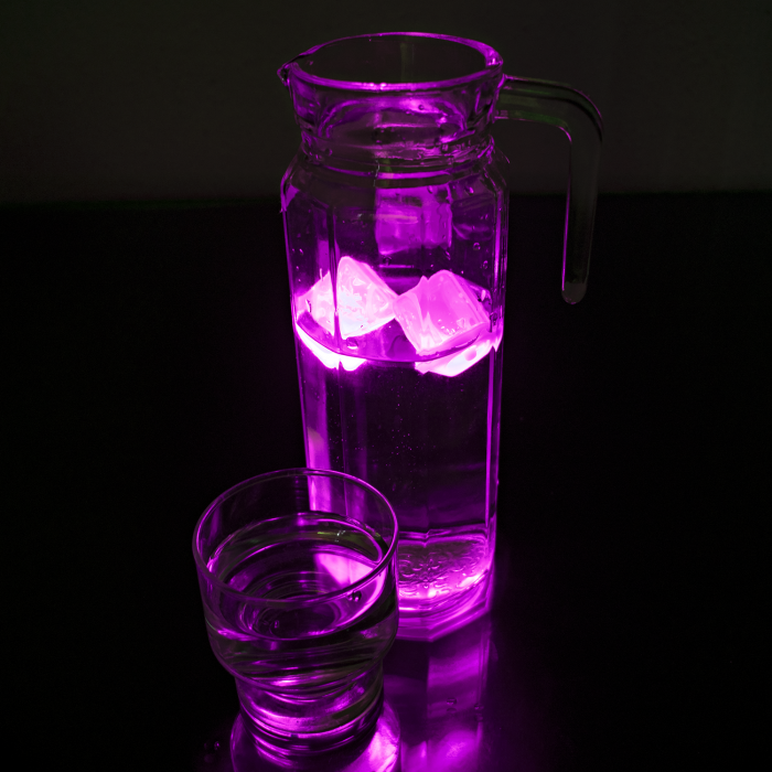 LED Light Up Ice Cubes - Pink