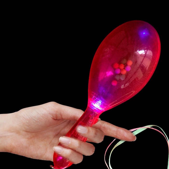 Details about   1X Flashing Multi Color LED Maracas Light Up Neon  Sensory Toy New Shaking 