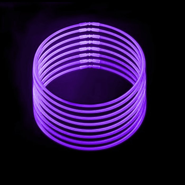 purple glow stick necklaces