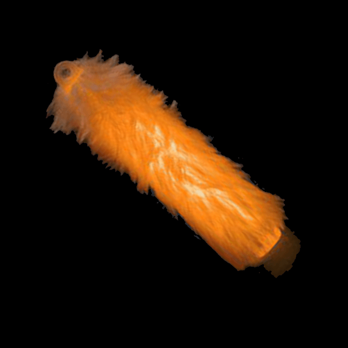 6'' Fuzzy Glow Sticks - Orange