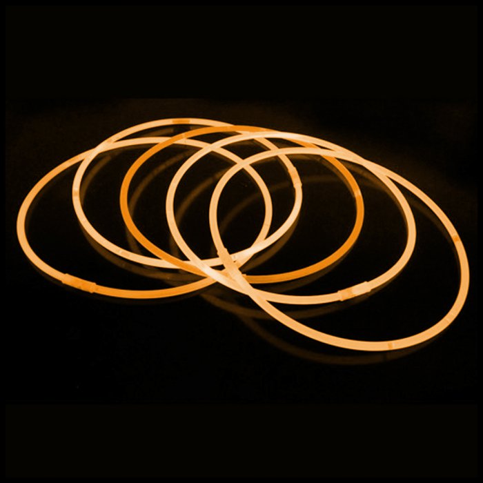 20 Inch Glow Stick Necklaces - Orange