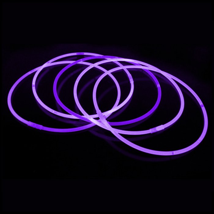 purple glow stick necklaces