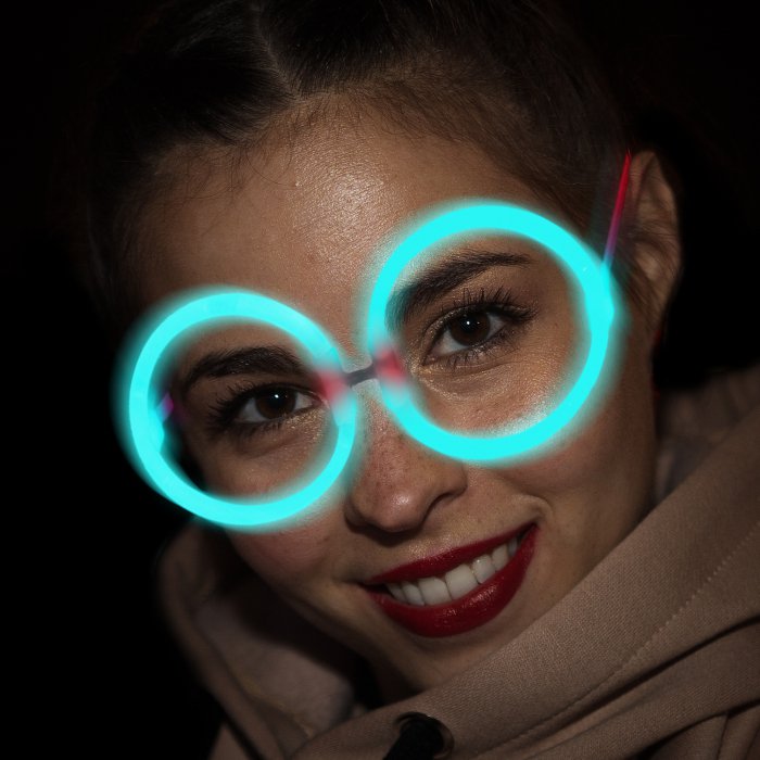 Glow Eyeglasses - Round - Aqua