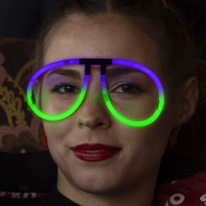 Glow Eyeglasses - Aviator - Bi Green/Purple