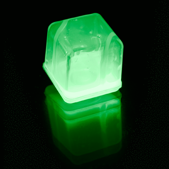 how to make green ice cubes