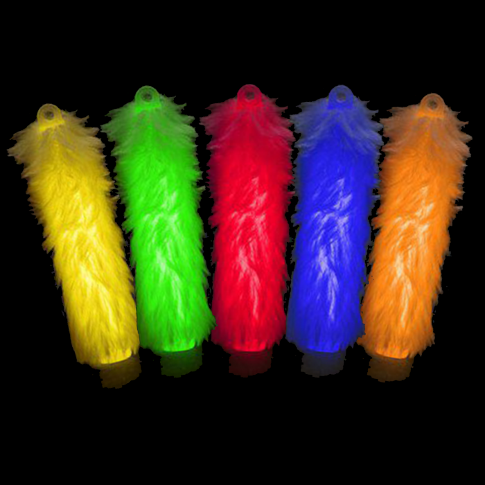 6'' Fuzzy Glow Sticks - 5 Color Mix