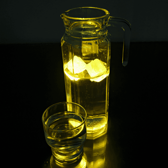 LED Light Up Ice Cubes - Yellow