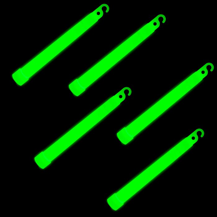 Neon Green Colours Pack Bulk UK 6" Premium Thick GLOW STICKS Long Lasting 12hrs 