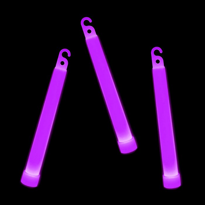 6'' Premium Glow Sticks - Purple