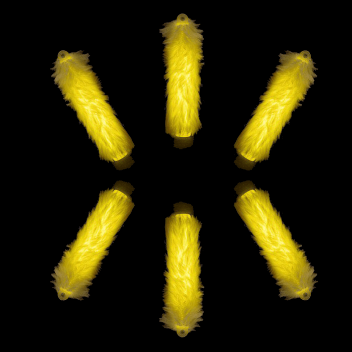 6'' Fuzzy Glow Sticks - Yellow