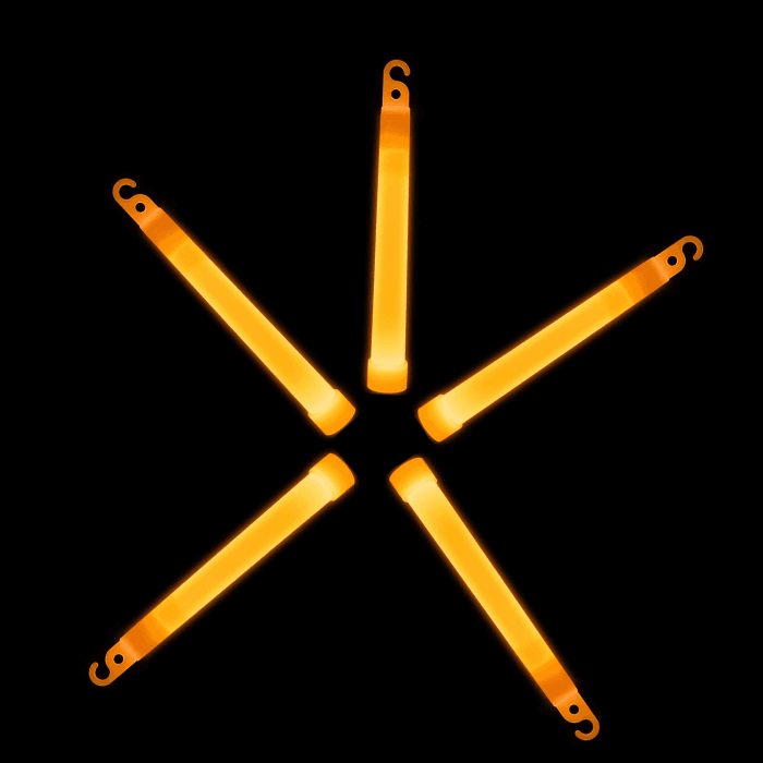 glow sticks orange