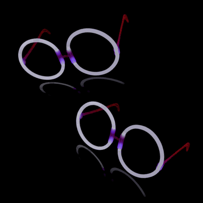 Glow Eyeglasses - Round - White